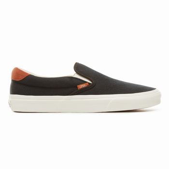 Férfi Vans Suede Flannel Slip-On 59 Tornacipő VA7839405 Fekete